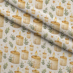 Sacred Meadow Pattern 9 Fleece Fabric — fleece fabric folded close-up preview (mv-fleece-v1:lying)