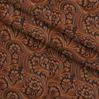 Saddle Blossom Pattern 5 Fleece Fabric — fleece fabric folded close-up preview (mv-fleece-v1:lying)