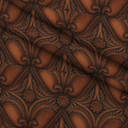Saddle Blossom Pattern 9 Fleece Fabric — fleece fabric folded close-up preview (mv-fleece-v1:lying)