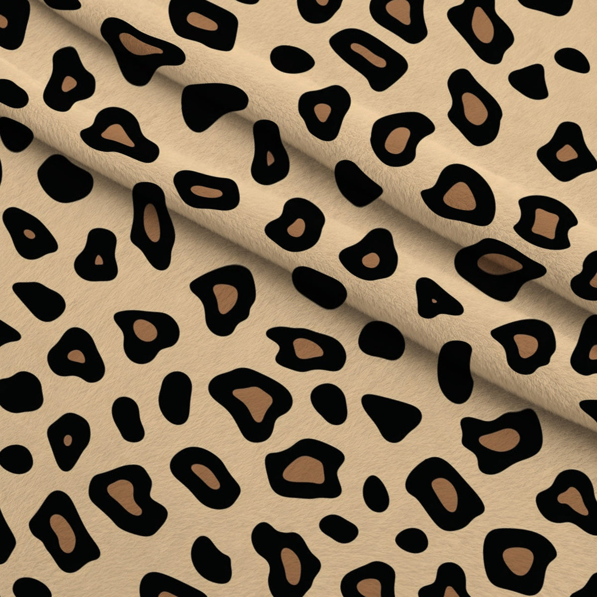 Safari Animal Skin Print 5 Fleece Fabric — fleece fabric folded close-up preview (mv-fleece-v1:lying)