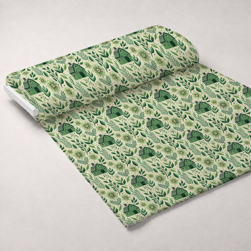 Sage Homestead Pattern 8 Fleece Fabric — fleece fabric unrolled bolt preview (mv-fleece-v1:bolt)