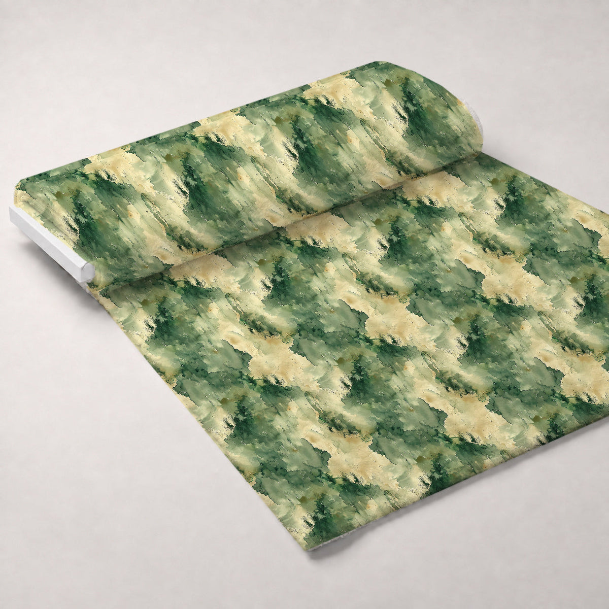 Sage Ink Wash Pattern 1 Fleece Fabric — fleece fabric unrolled bolt preview (mv-fleece-v1:bolt)