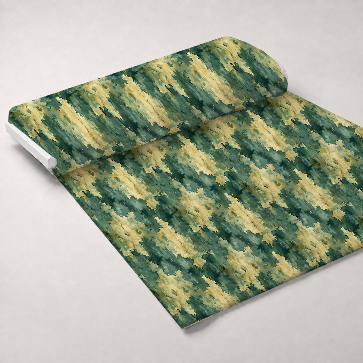 Sage Ink Wash Pattern 14 Fleece Fabric — fleece fabric unrolled bolt preview (mv-fleece-v1:bolt)