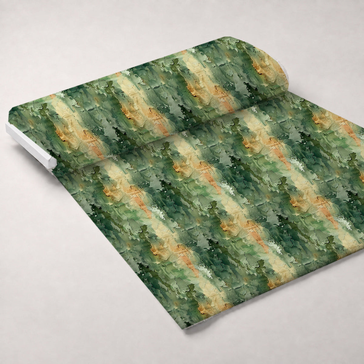 Sage Ink Wash Pattern 16 Fleece Fabric — fleece fabric unrolled bolt preview (mv-fleece-v1:bolt)