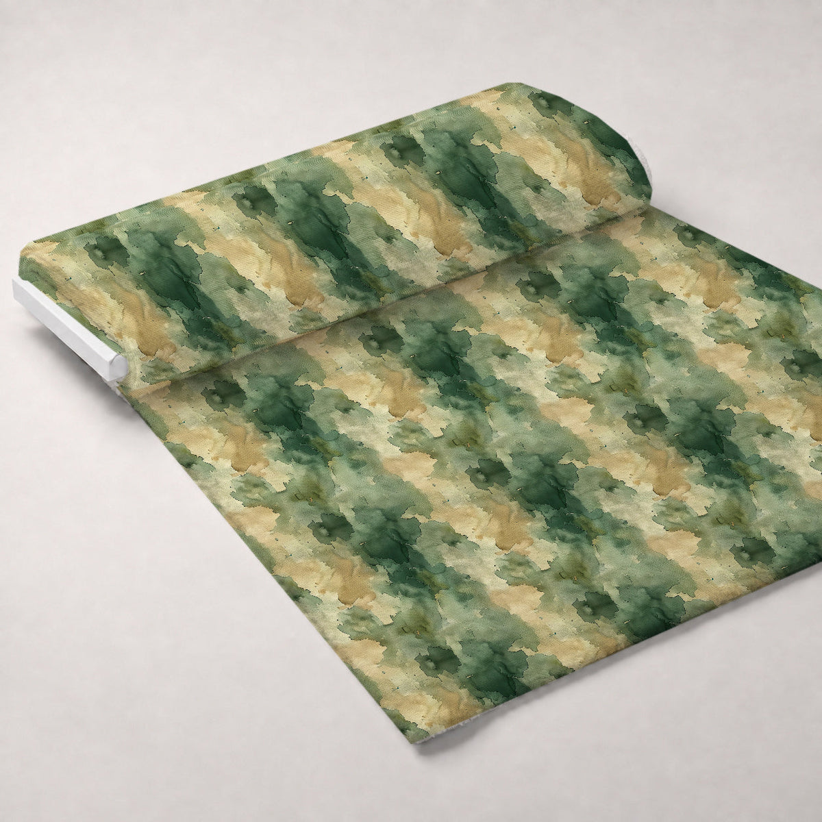 Sage Ink Wash Pattern 17 Fleece Fabric — fleece fabric unrolled bolt preview (mv-fleece-v1:bolt)