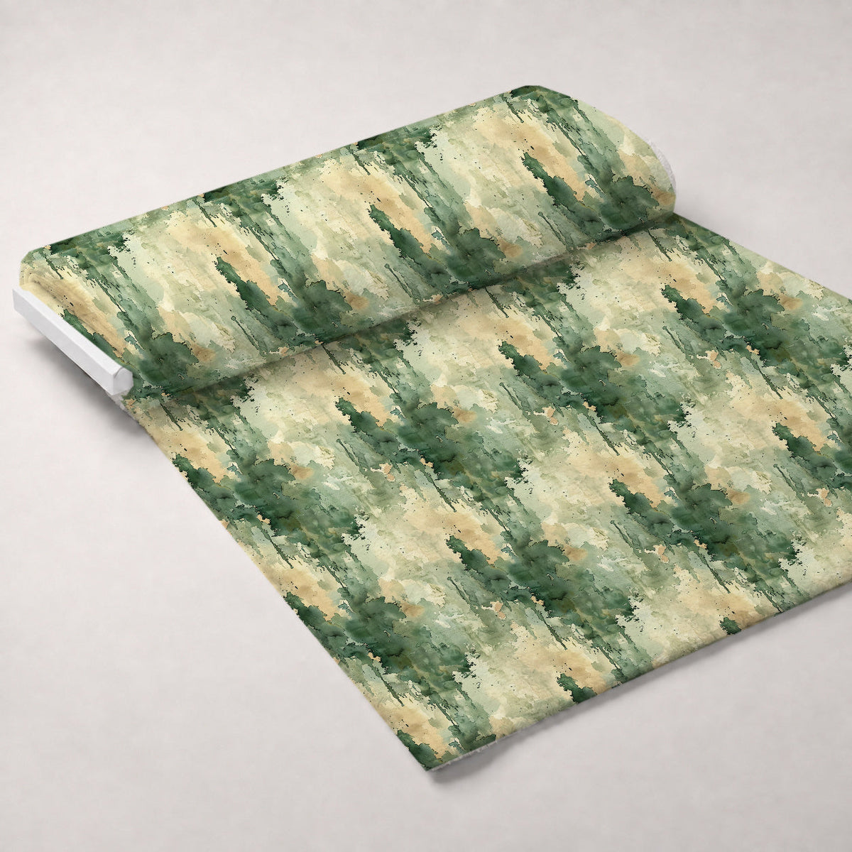 Sage Ink Wash Pattern 18 Fleece Fabric — fleece fabric unrolled bolt preview (mv-fleece-v1:bolt)