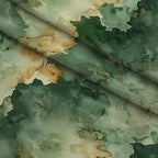 Sage Ink Wash Pattern 20 Fleece Fabric — fleece fabric folded close-up preview (mv-fleece-v1:lying)