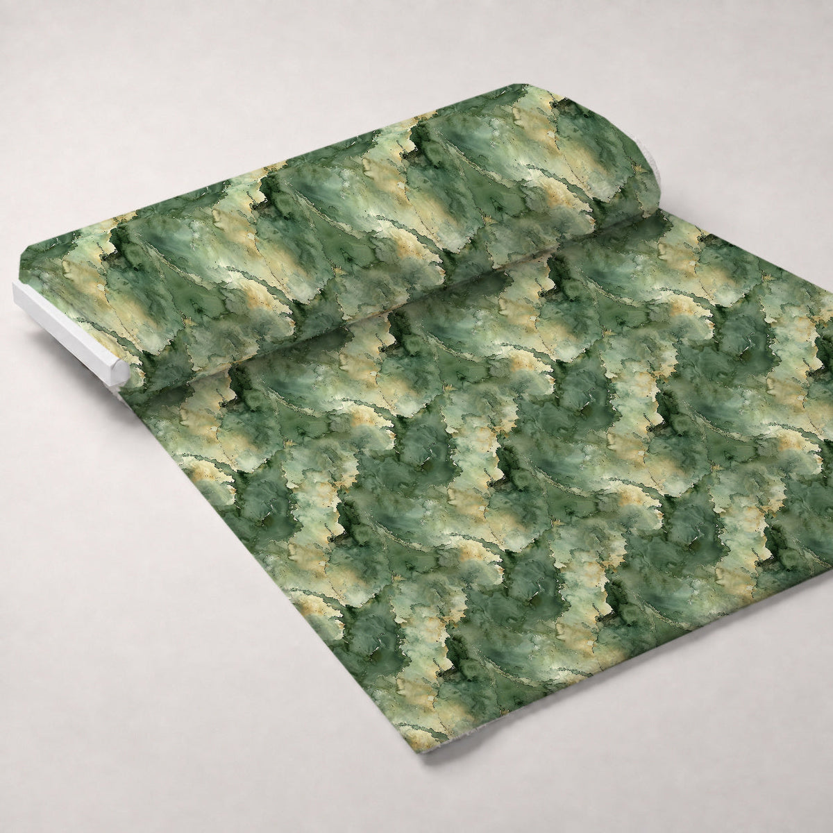 Sage Ink Wash Pattern 4 Fleece Fabric — fleece fabric unrolled bolt preview (mv-fleece-v1:bolt)