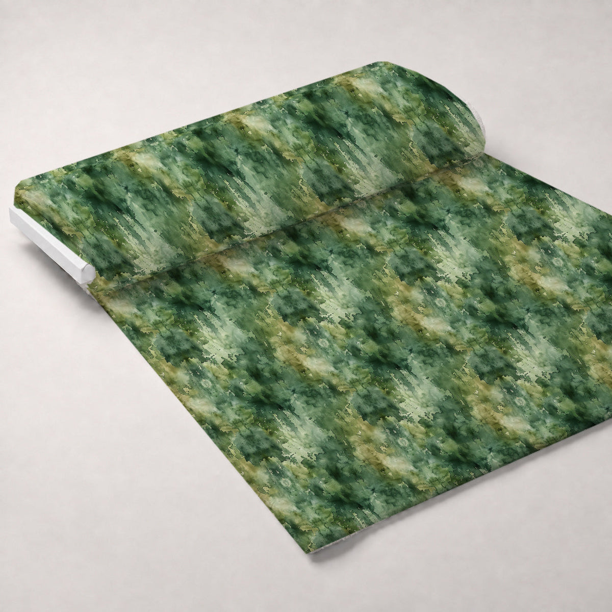Sage Ink Wash Pattern 7 Fleece Fabric — fleece fabric unrolled bolt preview (mv-fleece-v1:bolt)
