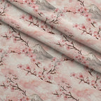 Sakura Summit Pattern 2 Fleece Fabric — fleece fabric folded close-up preview (mv-fleece-v1:lying)