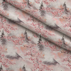 Sakura Summit Pattern 8 Fleece Fabric — fleece fabric folded close-up preview (mv-fleece-v1:lying)