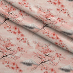 Sakura Summit Pattern 9 Fleece Fabric — fleece fabric folded close-up preview (mv-fleece-v1:lying)
