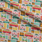 Sandy Shores Pattern 5 Fleece Fabric — fleece fabric folded close-up preview (mv-fleece-v1:lying)