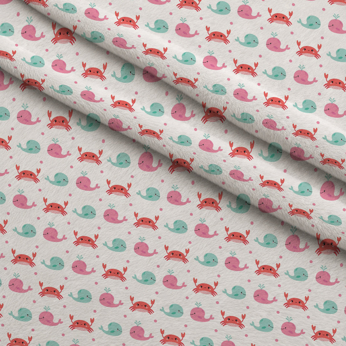 Sandy Shores Pattern 8 Fleece Fabric — fleece fabric folded close-up preview (mv-fleece-v1:lying)