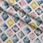 Sapphire Crystals Pattern 8 Fleece Fabric — fleece fabric folded close-up preview (mv-fleece-v1:lying)