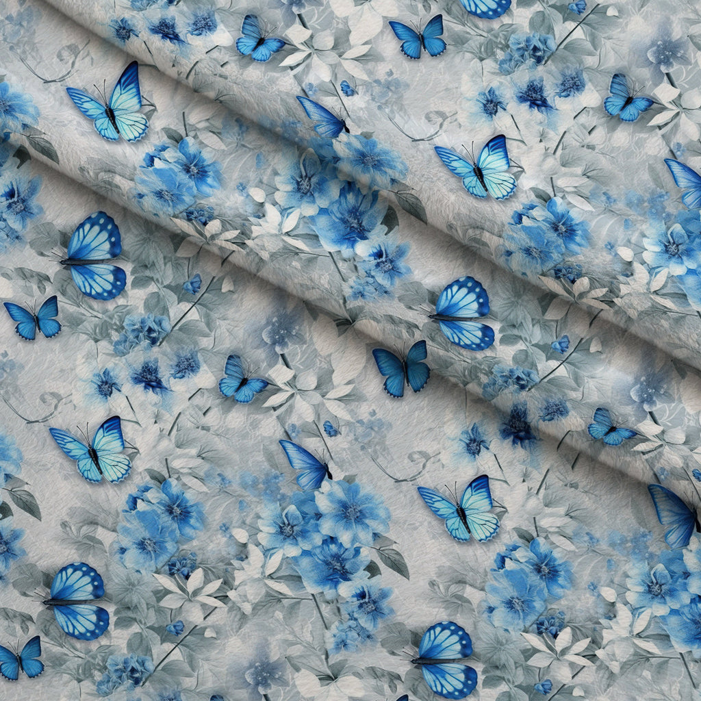 Sapphire Flutter Pattern 12 Fleece Fabric — fleece fabric folded close-up preview (mv-fleece-v1:lying)