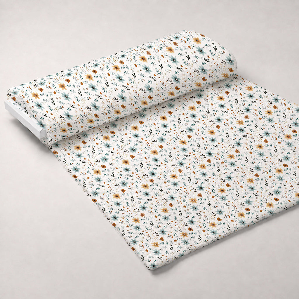 Scandi Meadow Pattern 1 Fleece Fabric — fleece fabric unrolled bolt preview (mv-fleece-v1:bolt)