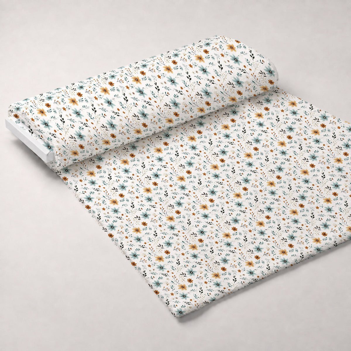 Scandi Meadow Pattern 1 Fleece Fabric — fleece fabric unrolled bolt preview (mv-fleece-v1:bolt)