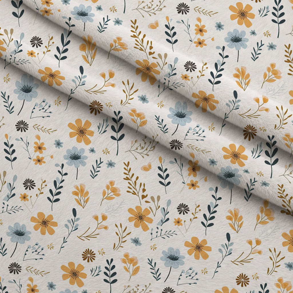 Scandi Meadow Pattern 11 Fleece Fabric — fleece fabric folded close-up preview (mv-fleece-v1:lying)