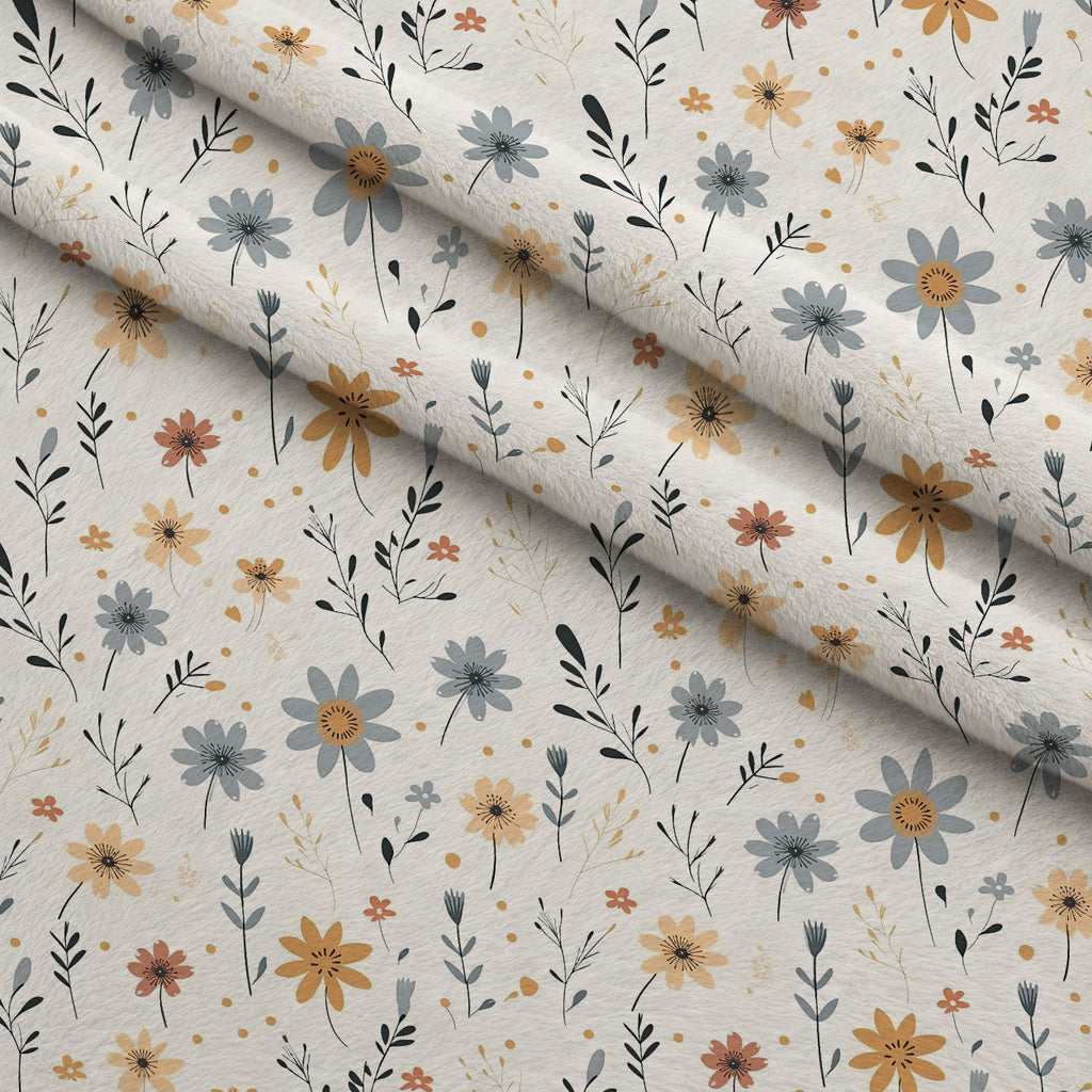 Scandi Meadow Pattern 7 Fleece Fabric — fleece fabric folded close-up preview (mv-fleece-v1:lying)