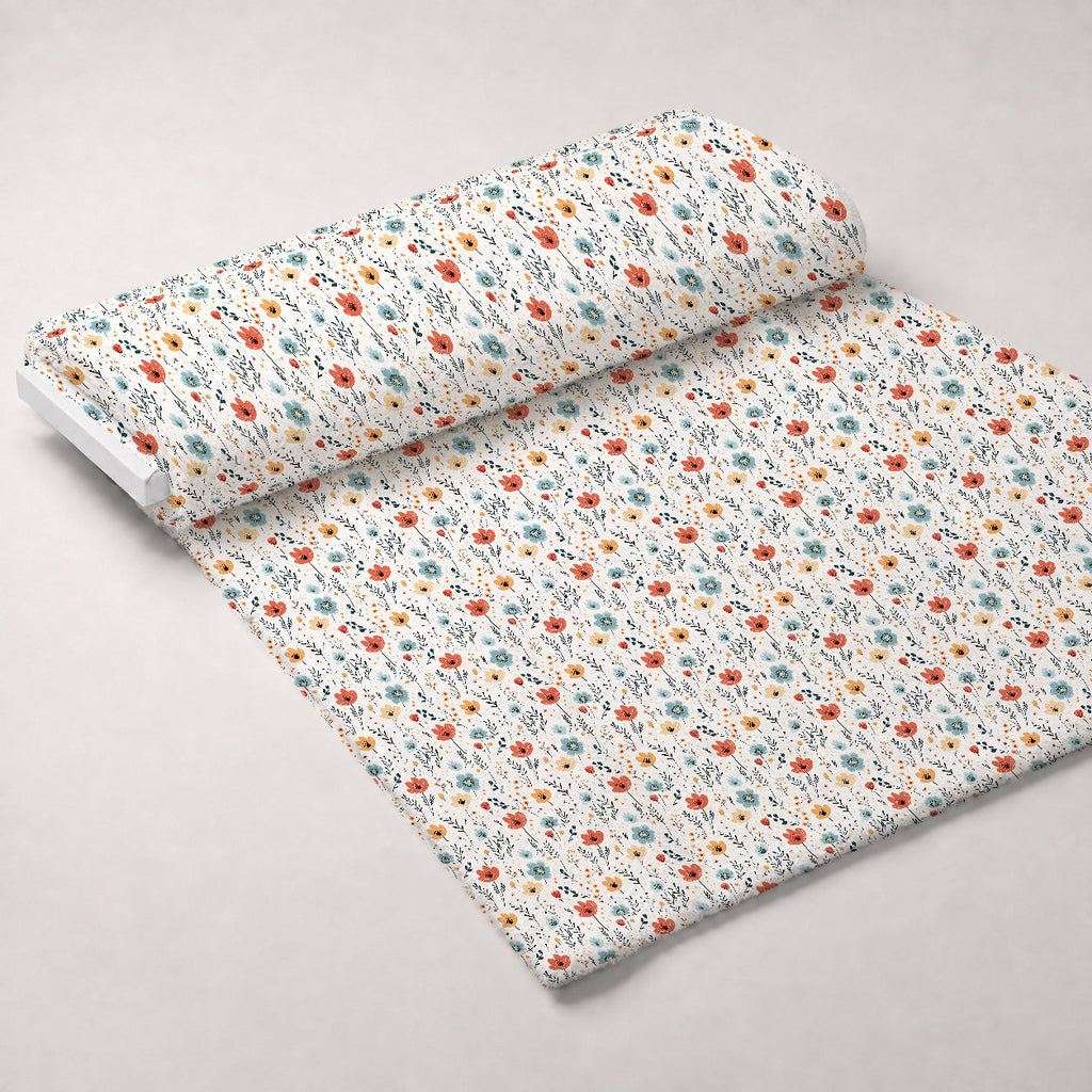 Scandi Meadow Pattern 9 Fleece Fabric — fleece fabric unrolled bolt preview (mv-fleece-v1:bolt)