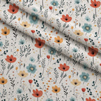Scandi Meadow Pattern 9 Fleece Fabric — fleece fabric folded close-up preview (mv-fleece-v1:lying)