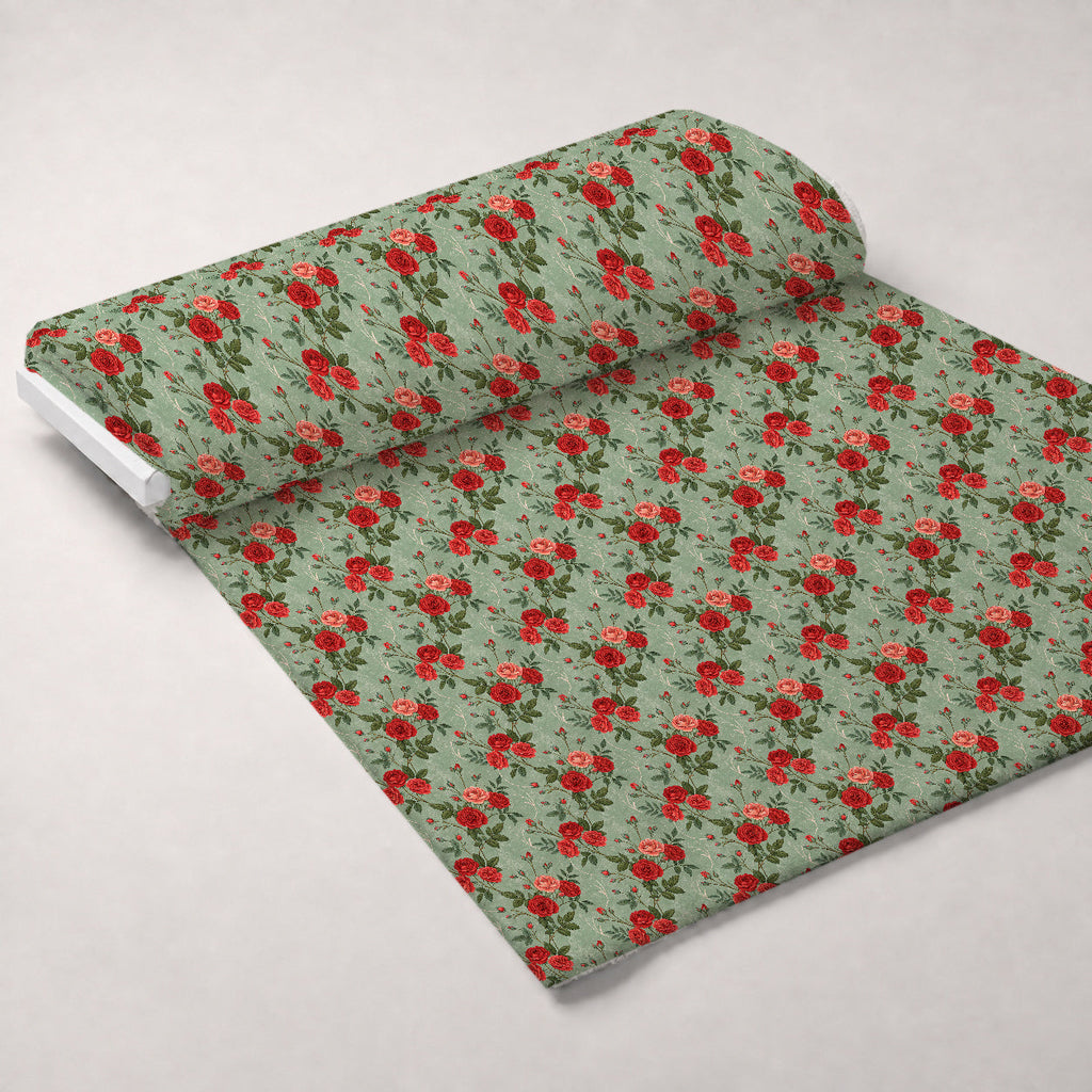 Scarlet Hive Pattern 11 Fleece Fabric — fleece fabric unrolled bolt preview (mv-fleece-v1:bolt)