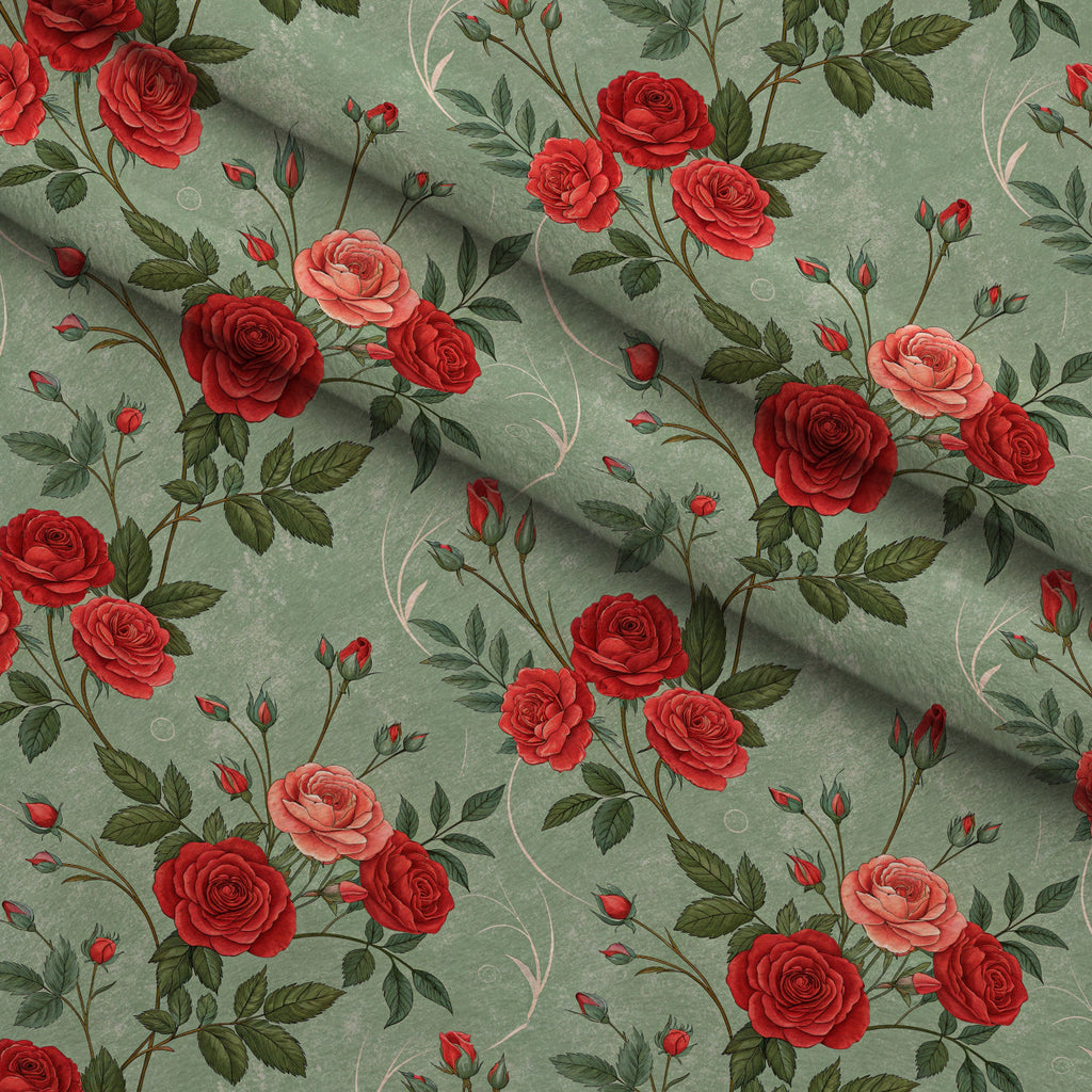 Scarlet Hive Pattern 11 Fleece Fabric — fleece fabric folded close-up preview (mv-fleece-v1:lying)