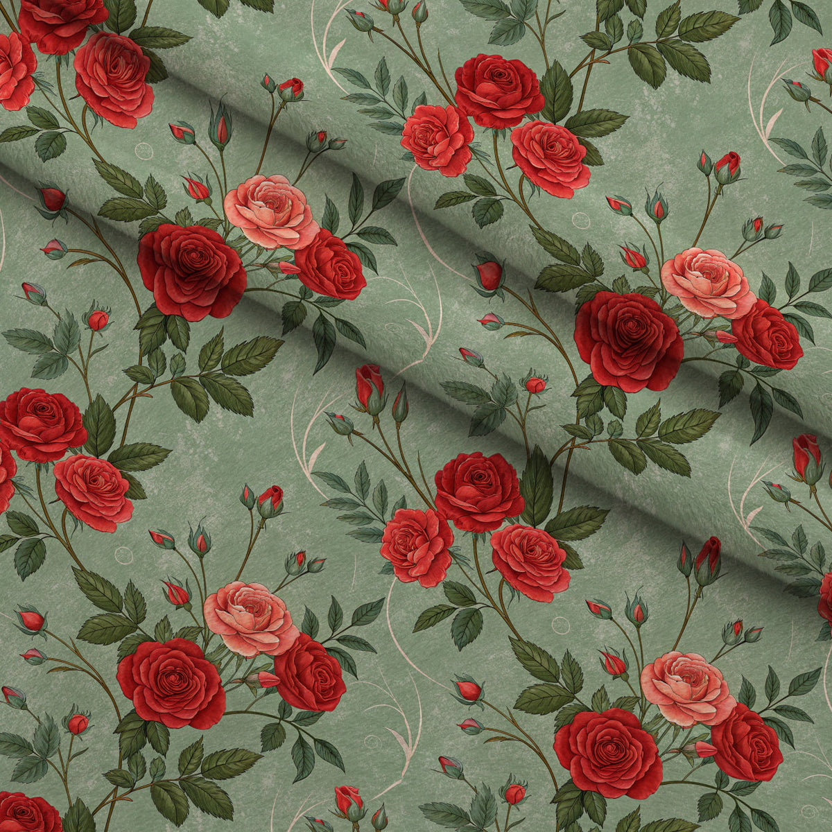 Scarlet Hive Pattern 11 Fleece Fabric — fleece fabric folded close-up preview (mv-fleece-v1:lying)