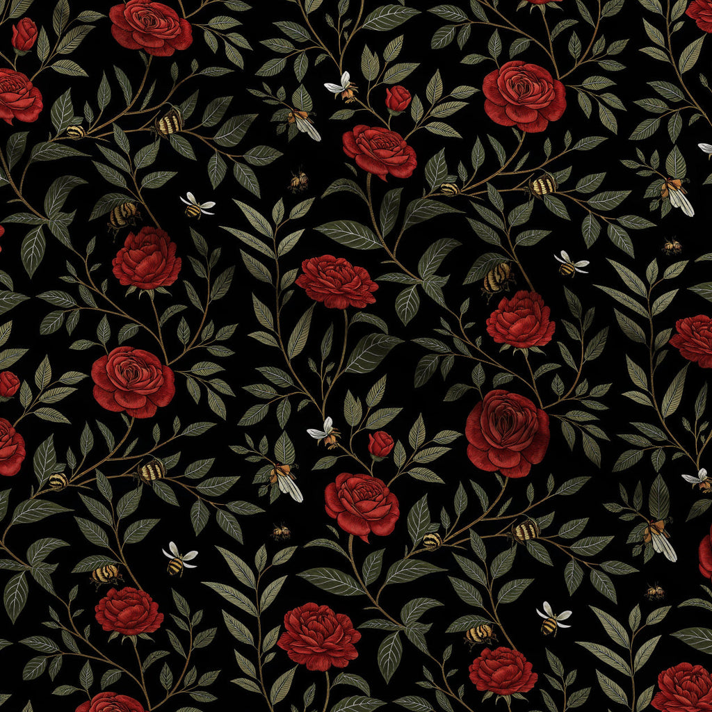 Scarlet Hive Pattern 13 Fleece Fabric — fleece fabric folded close-up preview (mv-fleece-v1:lying)