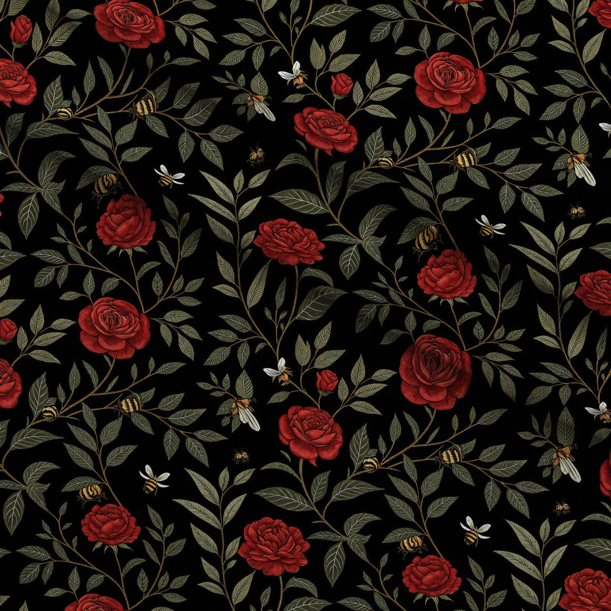 Scarlet Hive Pattern 13 Fleece Fabric — fleece fabric folded close-up preview (mv-fleece-v1:lying)