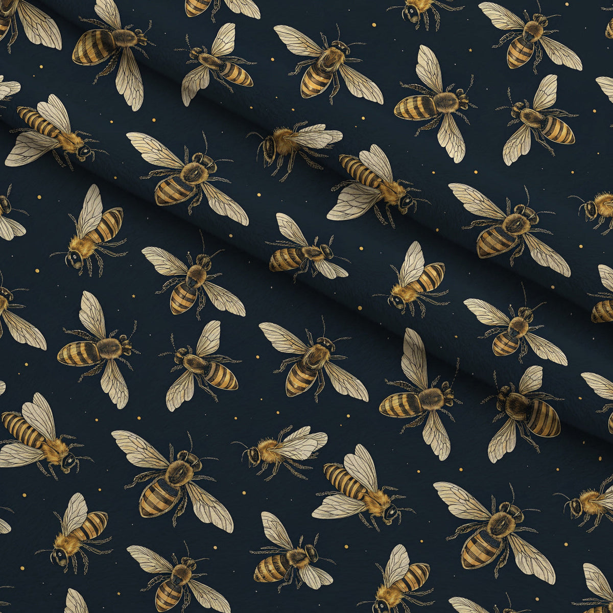 Scarlet Hive Pattern 19 Fleece Fabric — fleece fabric folded close-up preview (mv-fleece-v1:lying)