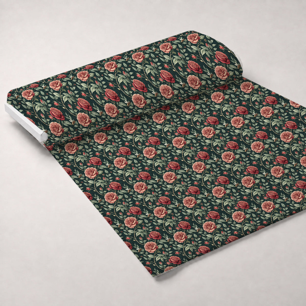 Scarlet Hive Pattern 2 Fleece Fabric — fleece fabric unrolled bolt preview (mv-fleece-v1:bolt)