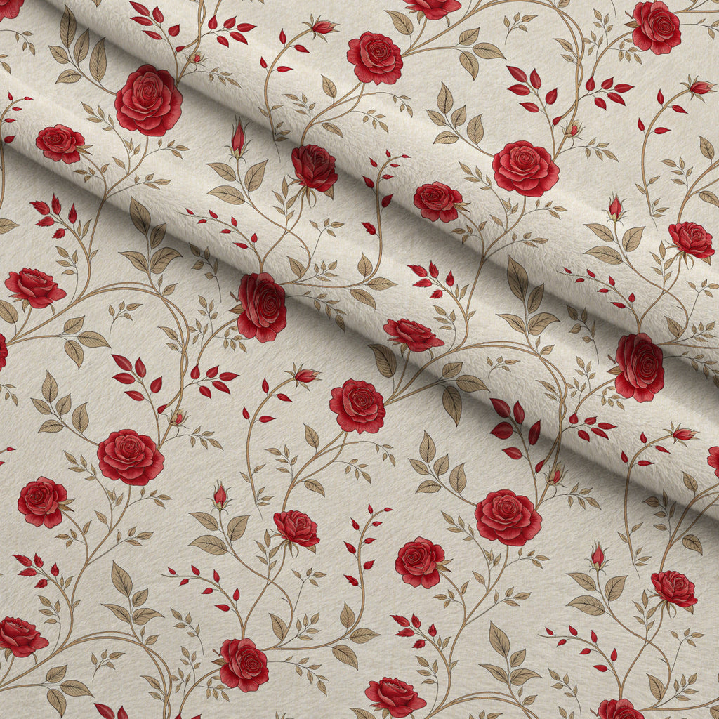Scarlet Hive Pattern 22 Fleece Fabric — fleece fabric folded close-up preview (mv-fleece-v1:lying)