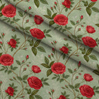 Scarlet Hive Pattern 26 Fleece Fabric — fleece fabric folded close-up preview (mv-fleece-v1:lying)