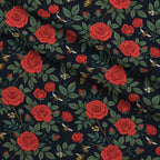 Scarlet Hive Pattern 3 Fleece Fabric — fleece fabric folded close-up preview (mv-fleece-v1:lying)