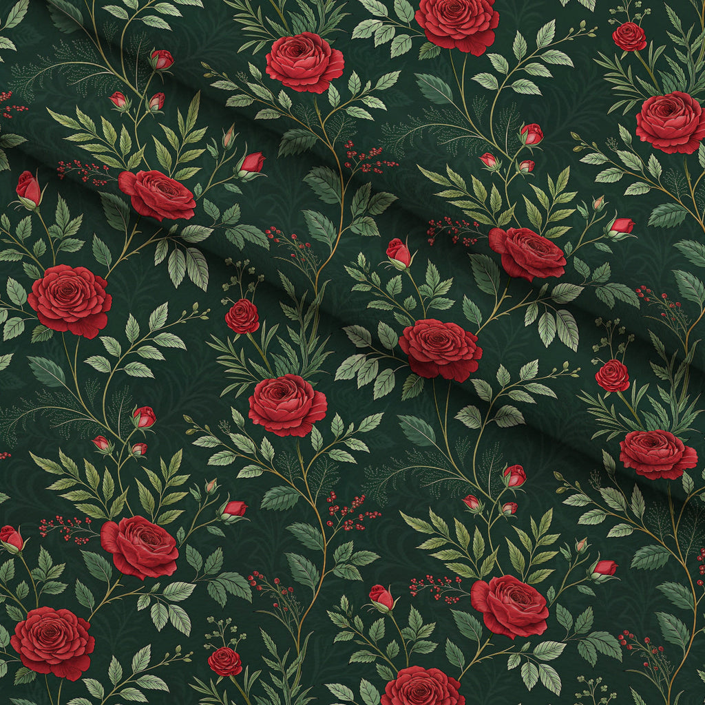 Scarlet Hive Pattern 4 Fleece Fabric — fleece fabric folded close-up preview (mv-fleece-v1:lying)