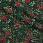Scarlet Hive Pattern 4 Fleece Fabric — fleece fabric folded close-up preview (mv-fleece-v1:lying)