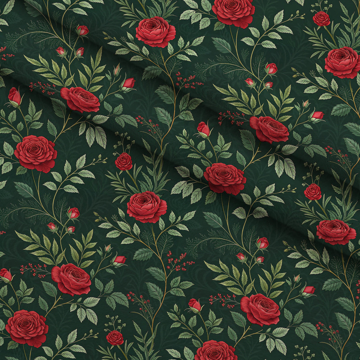 Scarlet Hive Pattern 4 Fleece Fabric — fleece fabric folded close-up preview (mv-fleece-v1:lying)