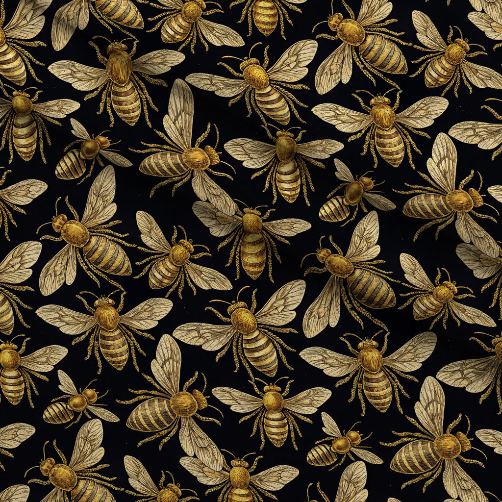 Scarlet Hive Pattern 5 Fleece Fabric — fleece fabric folded close-up preview (mv-fleece-v1:lying)