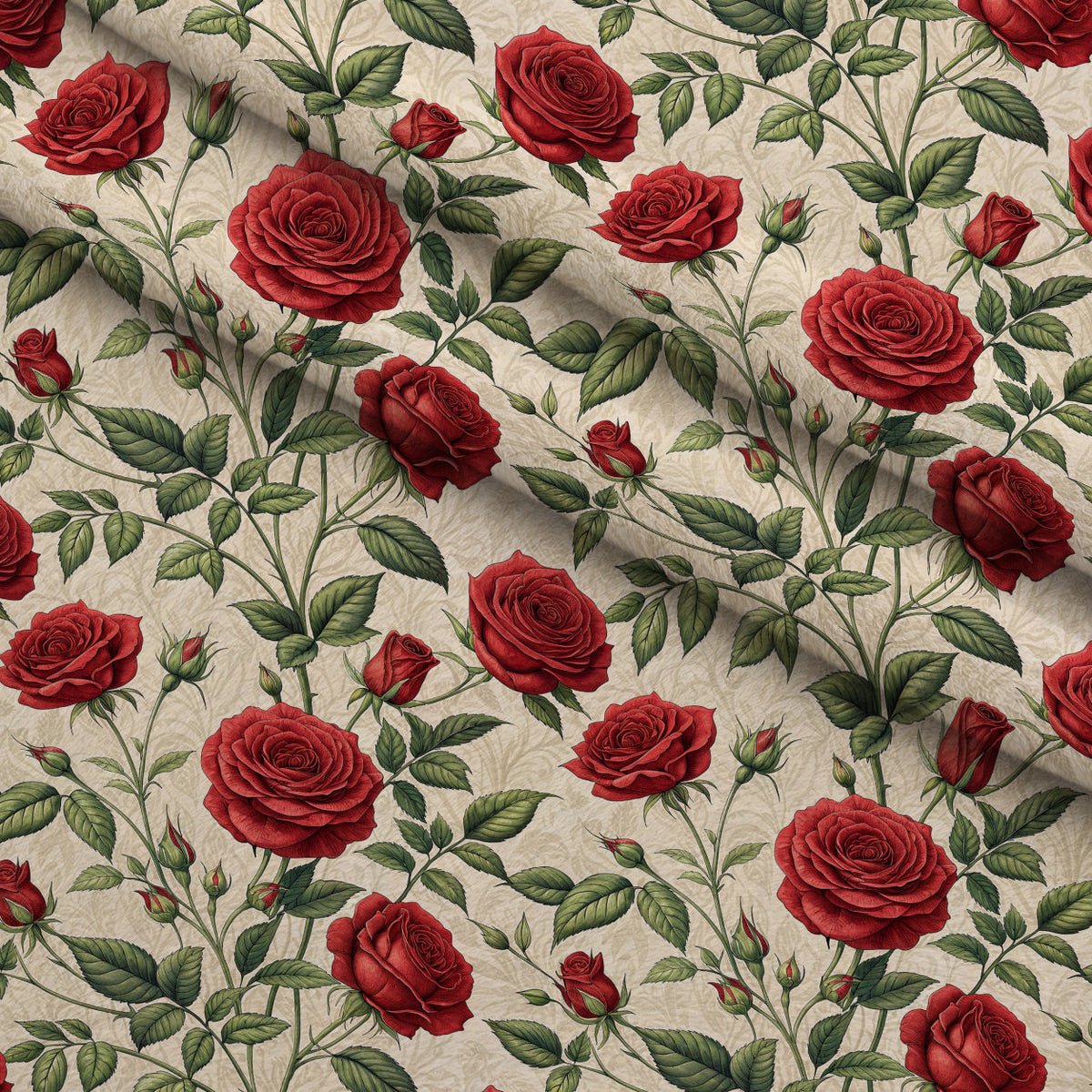 Scarlet Hive Pattern 8 Fleece Fabric — fleece fabric folded close-up preview (mv-fleece-v1:lying)