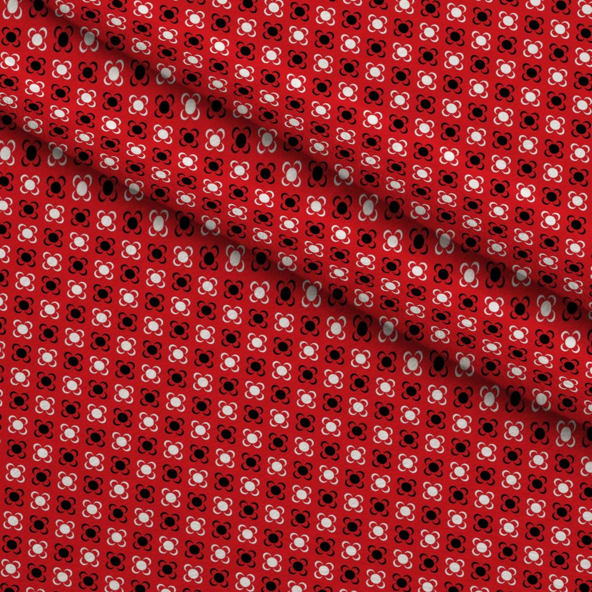 Scarlet Paisley Pattern 1 Fleece Fabric — fleece fabric folded close-up preview (mv-fleece-v1:lying)