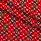 Scarlet Paisley Pattern 5 Fleece Fabric — fleece fabric folded close-up preview (mv-fleece-v1:lying)
