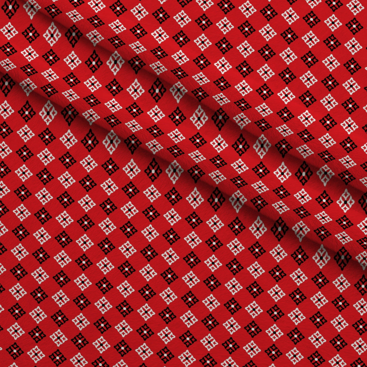 Scarlet Paisley Pattern 5 Fleece Fabric — fleece fabric folded close-up preview (mv-fleece-v1:lying)