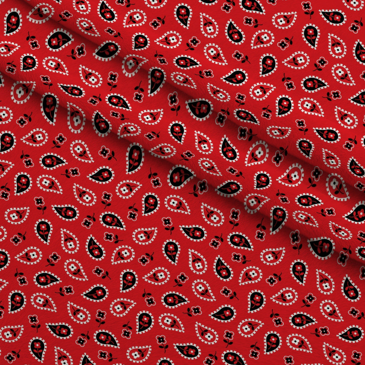 Scarlet Paisley Pattern 6 Fleece Fabric — fleece fabric folded close-up preview (mv-fleece-v1:lying)