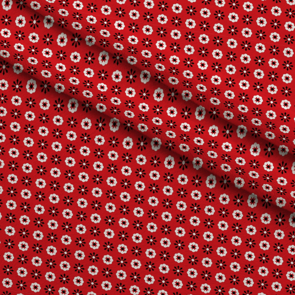 Scarlet Paisley Pattern 7 Fleece Fabric — fleece fabric folded close-up preview (mv-fleece-v1:lying)