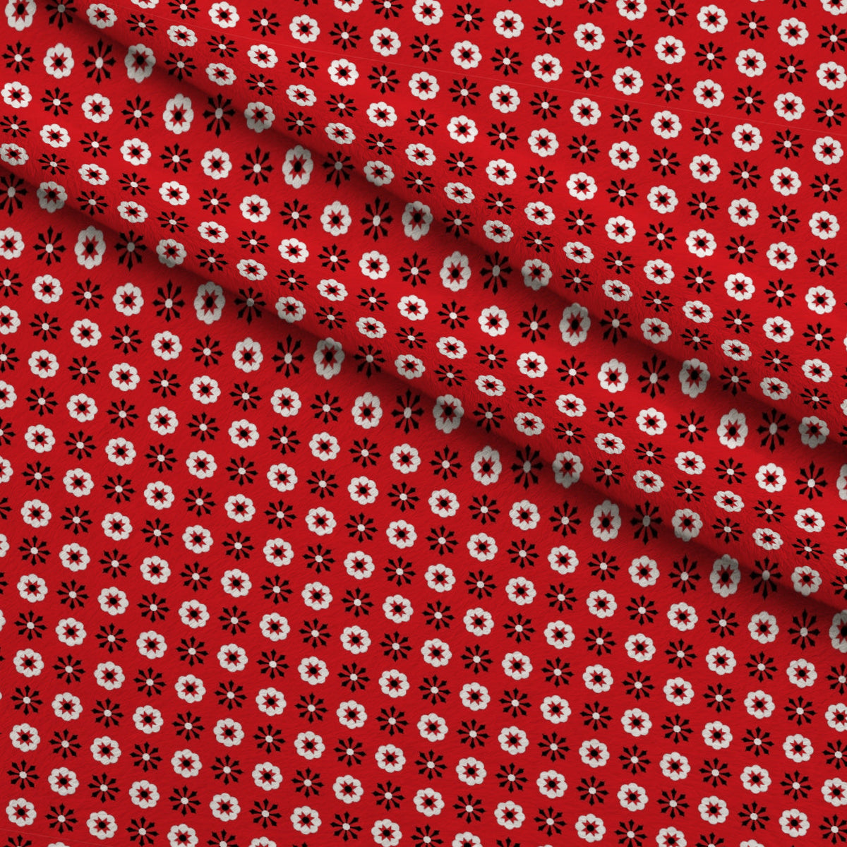 Scarlet Paisley Pattern 7 Fleece Fabric — fleece fabric folded close-up preview (mv-fleece-v1:lying)