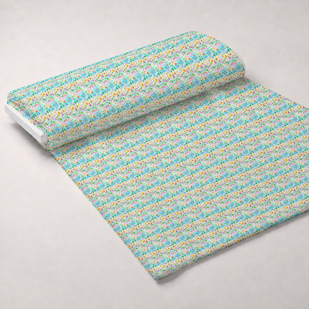 Scribble Sunshine Pattern 1 Fleece Fabric — fleece fabric unrolled bolt preview (mv-fleece-v1:bolt)