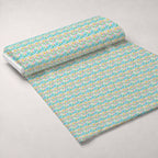 Scribble Sunshine Pattern 1 Fleece Fabric — fleece fabric unrolled bolt preview (mv-fleece-v1:bolt)
