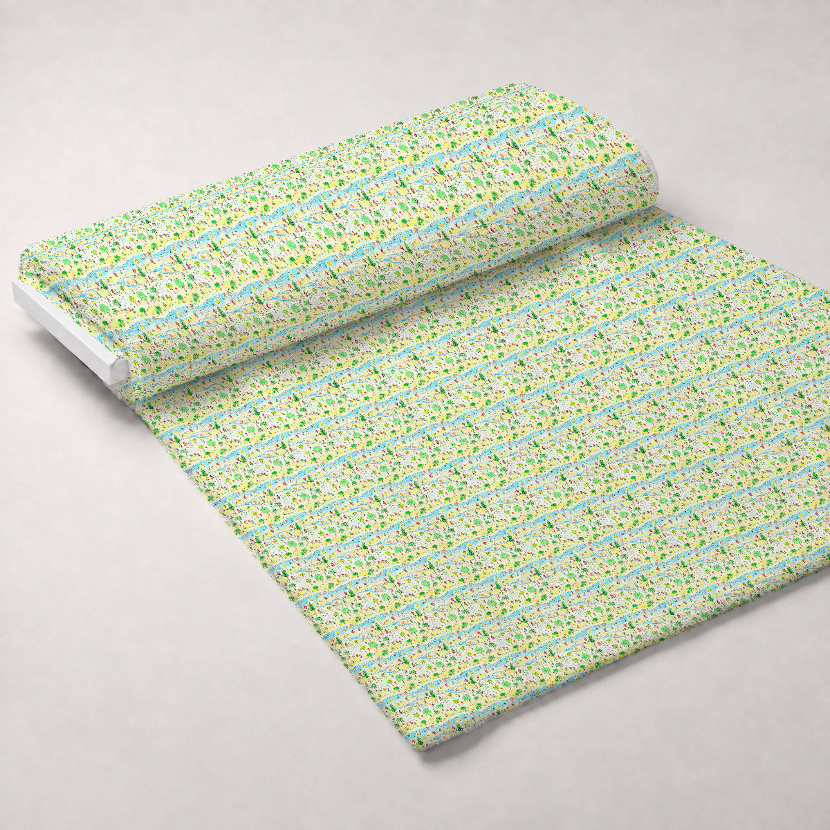 Scribble Sunshine Pattern 3 Fleece Fabric — fleece fabric unrolled bolt preview (mv-fleece-v1:bolt)